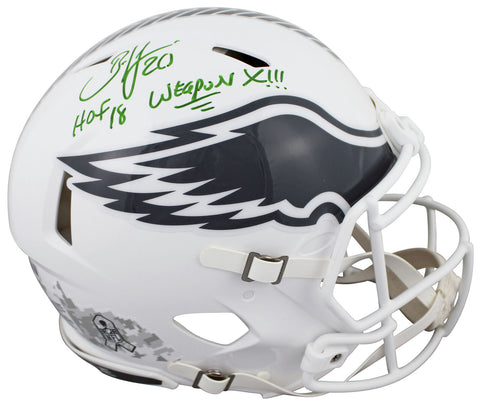 Eagles Brian Dawkins "2x Insc" Signed STS III F/S Speed Proline Helmet BAS Wit