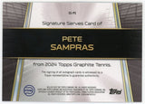 2024 Topps Graphite Tennis Signature Serves Pete Sampras Auto Pink Refractor /15