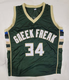 GIANNIS ANTETOKOUNMPO SIGNED PRO STYLE XL "GREEK FREAK" CUSTOM JERSEY JSA HOLO