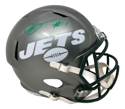 Ahmad Sauce Gardner Signed New York Jets FS Flash Replica Speed Helmet BAS