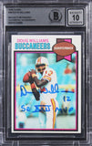 Doug Williams SB XXII MVP Signed 1979 Topps #48 Rookie Card Auto 10! BAS Slabbed