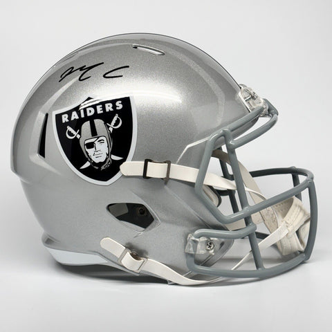 MAXX CROSBY SIGNED AUTOGRAPHED LAS VEGAS RAIDERS FS REPLICA HELMET BECKETT