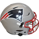 Tom Brady Autographed New England Patriots SpeedFlex Helmet Insc Fanatics 46982