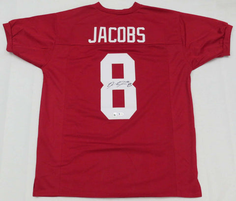 Josh Jacobs Autographed Alabama Crimson Tide Custom Jersey Beckett Witnessed