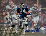 Ottis Anderson insribed "#24" Autographed 8x10 photo
