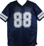 Drew Pearson Autographed Blue Pro Style Jersey w/ HOF- Beckett W Hologram *Black