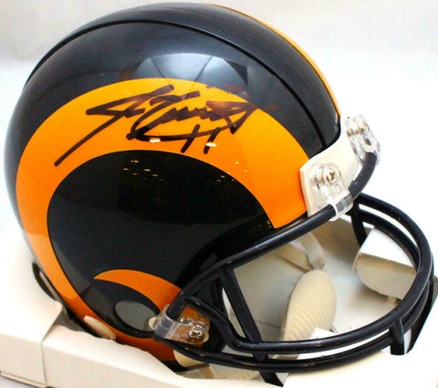 Jim Everett Autographed Los Angeles Rams 81-99 TB Mini Helmet- JSA W Auth