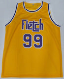 Fletch Chevy Chase Autographed Signed Yellow Jersey Beckett BAS QR #2W080739