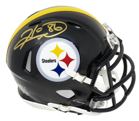 Hines Ward Signed Pittsburgh Steelers Riddell Speed Mini Helmet - SCHWARTZ