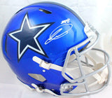 CeeDee Lamb Autographed Cowboys F/S Flash Speed Authentic Helmet-Fanatics *White