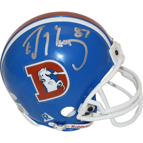 Ed McCaffrey Signed Denver Broncos VSR4 75-96 Mini Helmet Beckett 44158