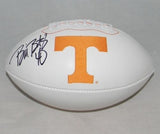 BILL BATES AUTOGRAPHED SIGNED TENNESSEE VOLS VOLUNTEERS WHITE LOGO FOOTBALL JSA