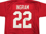 ALABAMA CRIMSON TIDE MARK INGRAM AUTOGRAPHED RED JERSEY BECKETT BAS QR 234692