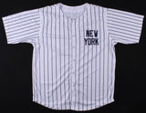 Miguel Andujar Signed New York Yankees Pinstriped Home Jersey (Beckett COA) 3.B