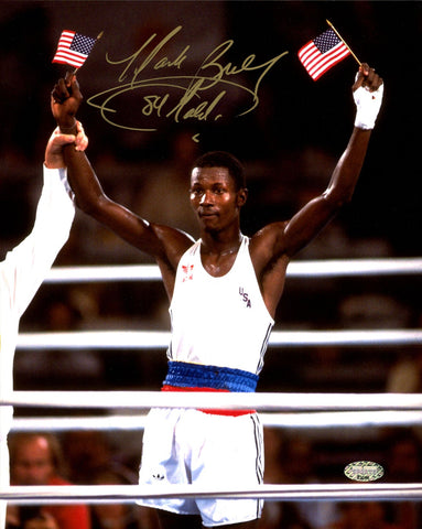 MARK BRELAND AUTOGRAPHED 8X10 PHOTO TEAM USA MEDALIST "84 GOLD" MCS HOLO 208956