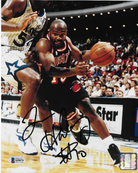 Tim Hardaway Autographed Miami Heat 8x10 Photo Beckett Authenticated #2