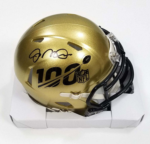 Joe Montana Signed San Francisco 49ers NFL 100 Mini Helmet Beckett Witnessed