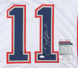 Julian Edelman Signed New England Patriots Jersey (JSA COA) 3xSuper Bowl Champ