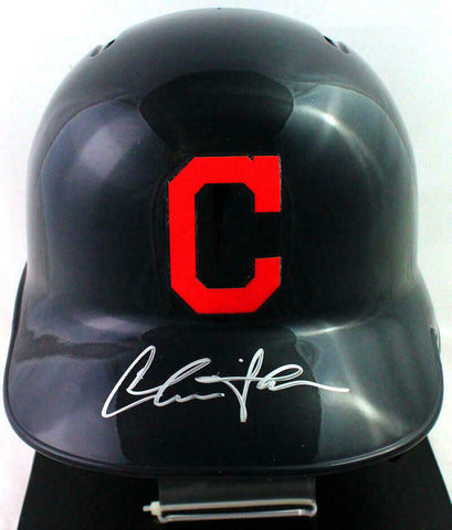 Charlie Sheen Autographed Cleveland Indians MLB Replica Helmet- JSA Witness *Sil