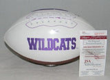 LYNN DICKEY AUTOGRAPHED SIGNED KANSAS STATE WILDCATS WHITE LOGO FOOTBALL JSA