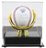 Indians Shane Bieber "19 ASG MVP" Signed 2019 ASG Logo Oml Baseball w/ Case BAS