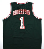 Oscar Robertson Autographed Green Pro Style Jersey - Beckett W Hologram *Black