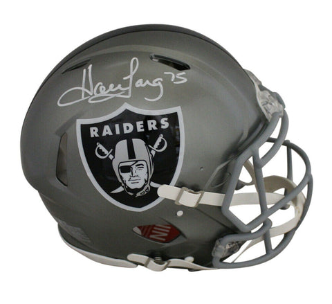 Howie Long Autographed Raiders Authentic Flash Speed Helmet Beckett 35684