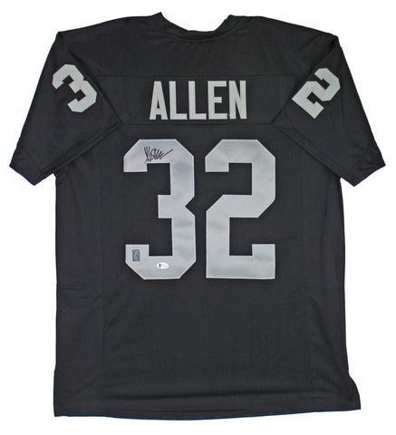 Marcus Allen Authentic Signed Black Pro Style Jersey BAS Witnessed