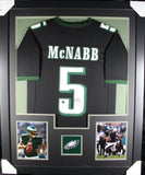 DONOVAN MCNABB (Eagles black TOWER) Signed Autographed Framed Jersey Beckett