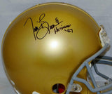 Tim Brown Autographed Notre Dame F/S ProLine Helmet W/ Heisman- JSA W Auth