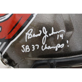 Super Bowl 37 Autographed Tampa Bay Buccaneers Pro TB Helmet HOF Beckett 48030