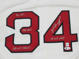 David Ortiz Signed Boston Red Sox Authentic Jersey W/ 3 Inscriptions Beckett