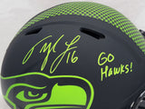 TYLER LOCKETT AUTO SEAHAWKS ECLIPSE FULL SIZE AUTH HELMET GO HAWKS MCS 209186