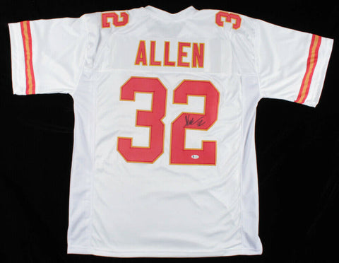 Marcus Allen Signed Kansas City Chiefs Jersey (Beckett COA) SB XVIII MVP R.B.