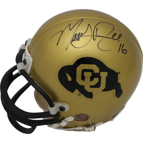 Matt Russell Signed Colorado Buffaloes VSR4 Replica Mini Helmet BAS 44187