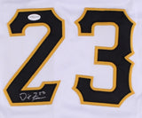 David Freese Signed Pirates White Jersey (TSE Hologram) World Series MVP (2011)