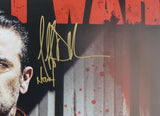 Norman Reedus & Jeffrey Dean Morgan Signed The Walking Dead Framed Poster - Al