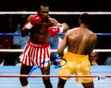 SUGAR RAY LEONARD AUTOGRAPHED SIGNED 8X10 PHOTO VS. THOMAS HEARNS BECKETT 178100