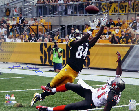 ANTONIO BROWN AUTOGRAPHED 16X20 PHOTO PITTSBURGH STEELERS BECKETT BAS 121852