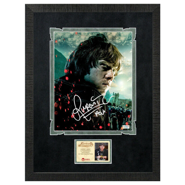 Rupert Grint Autographed Harry Potter Ron Weasley 8x10 Framed Photo