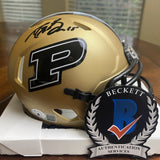 DREW BREES AUTOGRAPHED SIGNED PURDUE UNIVERSITY MINI HELMET BECKETT SAINTS