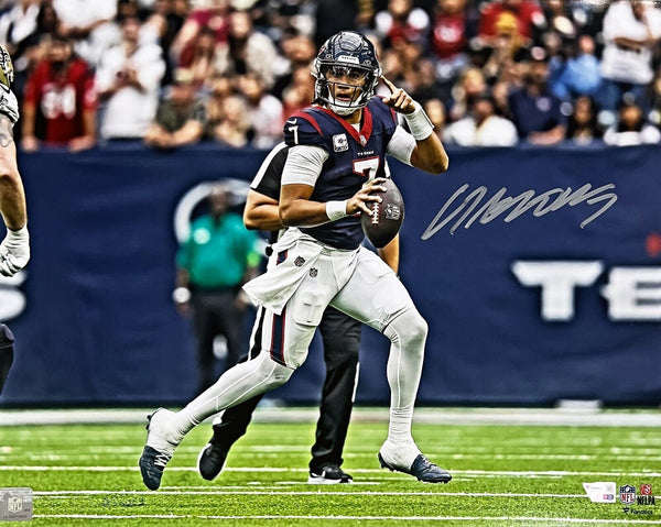 C.J. Stroud Houston Texans Signed Pointing Downfield 16x20 Photo Fanatics