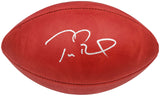 TOM BRADY AUTOGRAPHED NFL LEATHER SB LV LOGO FOOTBALL BUCCANEERS FANATICS 202368