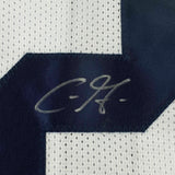 FRAMED Autographed/Signed CHRIS GODWIN 33x42 Penn State White Jersey PSA COA