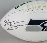 Brian Bosworth Autographed Seattle Seahawks Logo Football- Beckett Auth