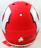 Derek/ TJ/ JJ Watt Signed Wisconsin Badgers Amp Speed Authentic Helmet- JSA W *S