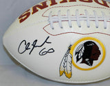 Chris Samuels Autographed Washington Redskins Logo Football- JSA Witnessed