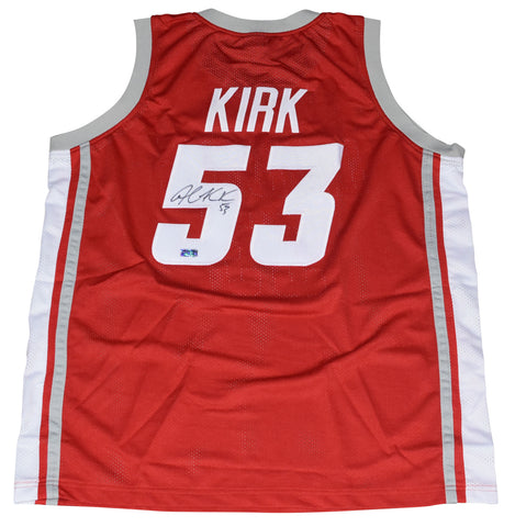 ALEX KIRK SIGNED NEW MEXICO LOBOS #53 RED BASKETBALL JERSEY COA