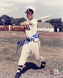 Eddie Mathews Signed Milwaukee Braves 8x10 Baseball Photo BAS