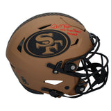 Joe Montana Autographed '4-0 SB Record' 49ers STS SpeedFlex Helmet Fanatics 1/25